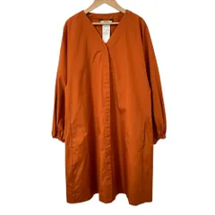 良品 24年商品 ’S Max Mara エスマックスマーラ 比翼デザイン シャツワンピース サイズ44 オレンジ レディース 古着 中古 USED