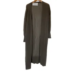 美品 ADAWAS アダワス SHEER LONG CARDIGAN シアー ロングカーディガン F グレー系 レディース 古着 中古 USEDのサムネイル