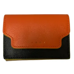 美品 MARNI マルニ 三つ折り財布 コンパクトウォレット マルチカラー レディース 古着 中古 USED