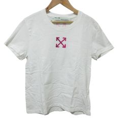 off-white tシャツ半袖さくらピンク桜ロゴプリント - メルカリ
