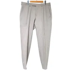 美品 Ermenegildo Zegna エルメネジルドゼニア カシミヤブレンド ストレッチ ウール スラックスパンツ サイズ6-52R ベージュ メンズ 古着 中古 USEDのサムネイル