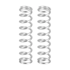 【人気商品】1.6mm ワイヤー径×12mm 圧縮バネ 外径×50mm 2個 長さ304ステンレス鋼延長バネボールペン圧力バネ uxcell シルバー