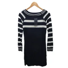 ラルフローレン RALPH LAUREN タグ付き ワンピース 長袖 ボーダー ロング 160cm 紺  ネイビー 白 ホワイト ■IBO91