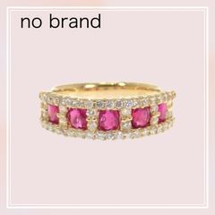 no brand】デザインジュエリー フルエタニティ 11号 リング K18 