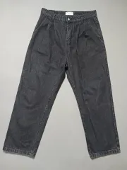 32 ラッパーチーズストア ワイド ブラックジーン デニム