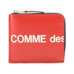 コムデギャルソン COMME des GARCONS コインケース HUGE LOGO SA3100HL レッド レザー コインケース ユニセックス 新品