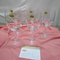 ガラス食器 Noritake ノリタケクリスタル ワイングラス カクテルグラス ５点セット 未使用品 箱入り U993