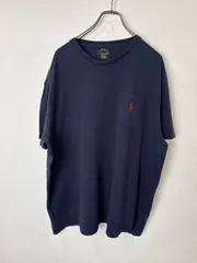 S00727 　RalphLauren｜ラルフローレン｜半袖Tシャツ｜ポケットT｜ワンポイントロゴ｜Navyネイビー｜XL｜ビッグサイズ｜Y2K｜90S｜古着｜USA古着｜アメカジ｜ヴィンテージ｜今期トレンド｜フォロー割のサムネイル