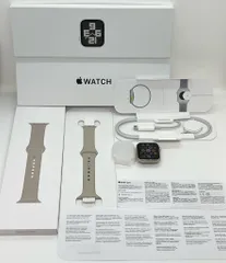 【新品同様】Apple Watch SE 第2世代 44mm GPSモデル 40mmアルミニウムケース MR9U3J/A バッテリー100％ スターライト A2722 送料無料 中古 S220