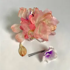 華やかピンクの髪飾りセット｜成人式・卒業式・結婚式に｜和装・浴衣・振袖