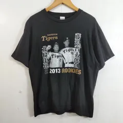 TIGERS 阪神タイガース Tシャツ 藤浪晋太郎選手 北條史也選手 2013年 ルーキー時代 記念 プリント 野球 ブラック D27
