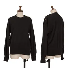 ジバンシィGIVENCHY TRICOT ウールショルダーボタンニットセーター 黒M位のサムネイル