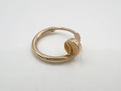 Cartier カルティエ ジュスト アン クル シングル イヤリング ミニモデル ピアス シングル 片方 750 K18 ピンクゴールド B8301491 美品のサムネイル