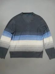 L ペリーリエルリース グラデーション Vネック ニット