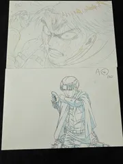 進撃の巨人　リヴァイ　原画　ポストカード　2点まとめ売り