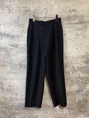 80s〜90s vintegeウールギャバ ワイドストレートスラックス 極太