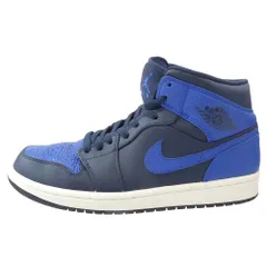 NIKE AIR JORDAN ナイキ ジョーダン 554724-412 Air Jordan 1 Mid Obsidian Game Royal AJ1 エアジョーダン オブシディアンゲームロイヤル ミッド スニーカー ブルー系 26cm【中古】