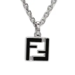 フェンディ FENDI ネックレス メンズ FFモチーフ 7AK013 B09 F0VD1 ペンダント アクセサリー ブラックのサムネイル