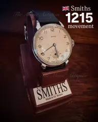 1951年 Smiths 1215｜15石 Cal.400｜ホーンラグ｜スモールセコンド｜英国製ヴィンテージのサムネイル