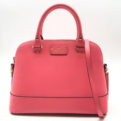 美品 kate spade ケイトスペード 2WAY ハンド ショルダー バッグ レザー ピンク レディース ブランド 鞄 かばん r1276
