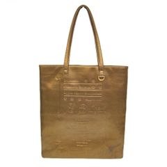 希少】BVLGARI トートバッグ コレツィオーネ レザー ロゴ型押し 黒