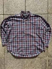 90s ポロ オーバーサイズシャツ
