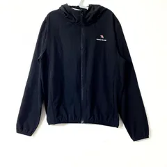 古着　美品　Arnold Palmer　アーノルドパーマー　ライトアウター　ウィンドブレーカー　ナイロン　無地　長袖ジャンパー　キッズ　140サイズ　混紡　ブラック　黒　UV　撥水性　軽量