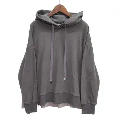 ブージュルード Bou Jeloud バブ Bab バックシャン パーカー プルオーバー バック切替 長袖 チャコールグレー F 803012のサムネイル