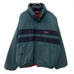 ～00s NAUTICA COMPETITION 中綿ジャケット XXL グリーン レッド ノーティカ ジップアップ ～00年代 リバーシブル 冬物 a804-5054