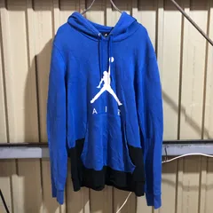 2351 AIR JORDAN パーカー ブルー  L エアジョーダン スウェット ブラック 古着卸 アメリカ仕入