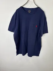 S00728 POLO RALPH LAUREN｜ポロラルフローレン｜Tシャツ｜半袖カットソー｜胸ポケット｜ネイビー｜紺｜XL｜ビッグサイズ｜メンズレディース｜Y2K｜90S｜古着｜USA古着｜アメカジ｜ヴィンテージ｜シンプル｜今期トレンド｜フォロー割