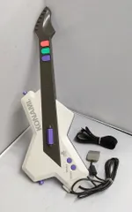 T【HY】【動作品】KONAMI 純正 PS1 PS2 ギターコントローラー RU018 ストラップ付き コナミ ギターフリークス プレイステーション[送料無料(一部地域を除く)]HY004