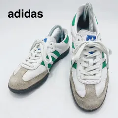 希少カラー アディダス サンバ OG ホワイト グリーン SAMBA OG IG1024 23.5cm 本革 レザー スエード ガムソール 人気モデル 定番 完売品  メンテナンス済み カジュアル 綺麗め スポーツ ファッション ストリート hws02617