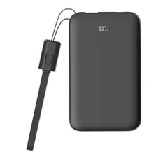 【送料無料】ドコモ純正 ポケットチャージャー07M 5000mAh ブラック USB Type-C to C 15cm 急速充電 コンパクト 残量表示 83d5aab2