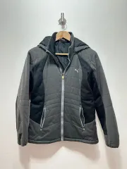 PUMA フーデッド ダウンジャケット L