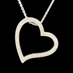 SWAROVSKI スワロフスキー ハートモチーフ ネックレス ペンダント シルバー ラインストーン 首飾り アクセサリー ジュエリー