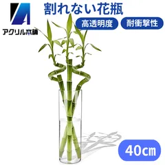 アクリル本舗 花瓶 10×40cm 割れない おしゃれ 一輪挿し 花器 フラワーベース モダン インテリア オフィス 受付 リビング 寝室 厚手 透明 クリア プラスチック製のサムネイル