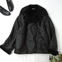 ZARA ザラ ダブルフェイス ジャケット ムートンライク ボア (KY＋0329)26F