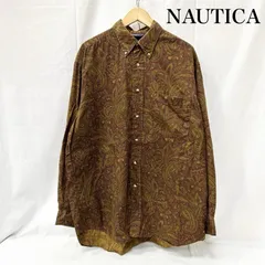 ノーティカ 90s NAUTICA ペイズリー ボタンダウンシャツ L 総柄 メンズ L ISItems【USED】【古着】【中古】50156444