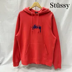 ステューシー 刺繍ロゴパーカー プルオーバーフーディー サーモンピンク M メンズ M ISItems【USED】【古着】【中古】50156676