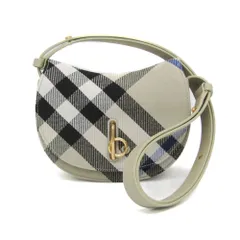 バーバリー(Burberry) Rocking Horse Bag Lichen 80859401 レディース ポリエステル,コットン ショルダーバッグ ブラック,ライトベージュ
