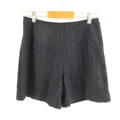 B&Y ユナイテッドアローズ BEAUTY&YOUTH ビューティー&ユース ショートパンツ レース 紺 M *T515