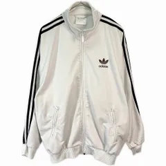 80年代 adidas アディダス トラックジャケット スポーツ ホワイト(メンズ M)中古 古着 X7353