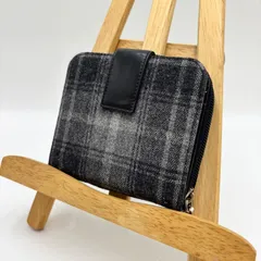 【イタリア製】Salvatore Ferragamo/サルバドーレフェラガモ コンパクトウォレット チェック 本革/レザーのサムネイル
