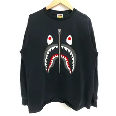 【中古品】A BATHING APE アベイシングエイプ LONG SLEEVE SHARK TEE 001LTH301013X シャーク 長袖 Tシャツ ロンT トップス 【142-260406-rs-01-fur】