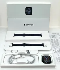 【良品】Apple Watch SE 第2世代 GPSモデル 44mmアルミニウムケース MXEK3J/A バッテリー100％ ミッドナイト A2723 送料無料 中古 S221