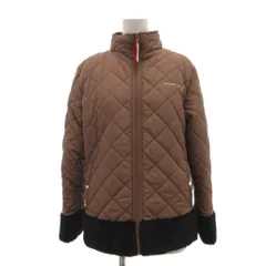 マリクレール MARIE CLAIRE キルティングジャケット 中綿 M-L ブラウン 黒 ブラック スタンドカラー 長袖 /SX ■GY58