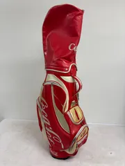 ★★送料無料【希少】Coca-Cola コカ・コーラ キャディバッグ エナメル レッド×ゴールドのサムネイル