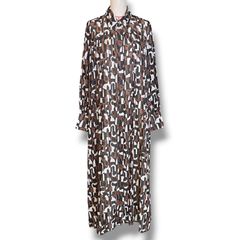 DAKS LONDON ダックスロンドン（44）ワンピース 七分袖 スカーフ付き