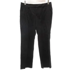 イネド INED 美品 パンツ スラックス 9 黒 ブラック クロップド丈 /NL ■ECA001